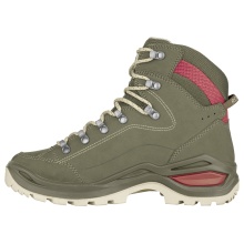 Lowa Wanderschuhe Renegade Evo Mid GTX (All-Terrain, Nubukleder, wasserdicht) graugrün Damen