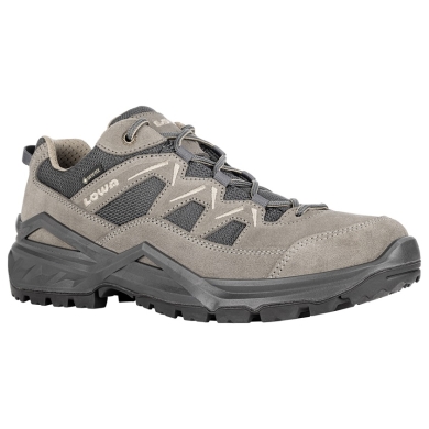 Lowa Wanderschuhe Sirkos Evo Low GTX (Veloursleder/Textil, wasserdicht) nelkenbraun/anthrazitgrau Herren