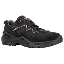 Lowa Wanderschuhe Sirkos Evo Low GTX (Veloursleder/Textil, wasserdicht) schwarz/dune Herren