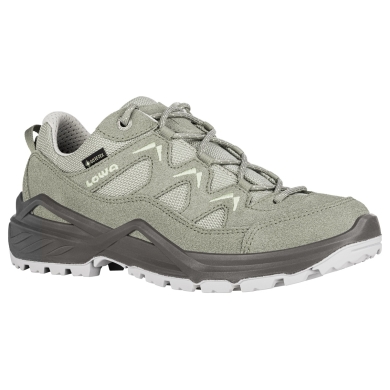 Lowa Wanderschuhe Sirkos Evo Low GTX (Veloursleder/Textil, wasserdicht) seegrasgrün/mintgrün Damen