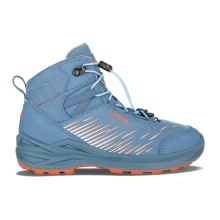 Lowa Wanderschuhe Zirrox GTX MID Junior (Multifunktion, wasserdicht) skyblau/orange Kinder