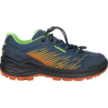 Lowa Wanderschuhe Zirrox Low GTX (Multifunktion, wasserdicht) blau/orange Kleinkinder