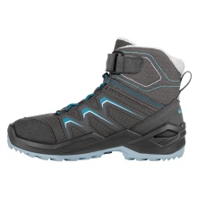 Lowa Winterschuhe Maddox Warm GTX Kid (wasserdicht) graphitgrau/aquamarin Kinder