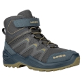 Lowa Winterschuhe Maddox Warm Mid GTX (Textil/Synthetik, wasserdicht) 2024 petrol/senf Kinder