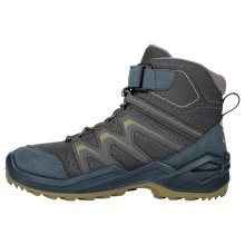 Lowa Winterschuhe Maddox Warm Mid GTX (Textil/Synthetik, wasserdicht) 2024 petrol/senf Kinder