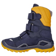 Lowa Winterschuhe Milo Evo GTX High (Textil/Synthetik, wasserdicht) navyblau/orange Kinder