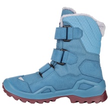 Lowa Winterschuhe Milo Evo GTX High (Textil/Synthetik, wasserdicht) türkis/pink Kinder