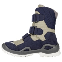 Lowa Winterschuhe Milo Evo GTX High (Textil/Synthetik, wasserdicht) navyblau/dune Kinder