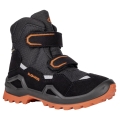 Lowa Winterschuhe Milo Evo Mid GTX (Textil/Synthetik, wasserdicht) schwarz/orange Kinder