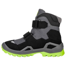 Lowa Winterschuhe Milo Evo Mid GTX (Textil/Synthetik, wasserdicht) limegrün/grau Kinder