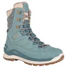 Lowa Winterstiefel Calceta EVO GTX (Veloursleder, wasserdicht) eisblau/taupebraun Damen