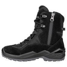 Lowa Winterstiefel Lino GTX High (Veloursleder/Textil, wasserdicht) 2024 schwarz/grau Kinder