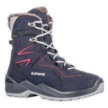 Lowa Winterstiefel Lino GTX (Textil/Synthetik, wasserdicht) navyblau/fuchsia Kinder/Jugendliche