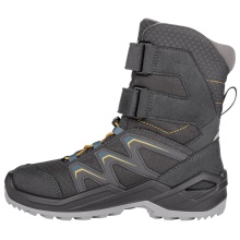 Lowa Winterstiefel Maddox Warm High GTX (Textil/Synthetik, wasserdicht) graphitegrau/stahlblau Kinder