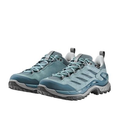 Lowa Wanderschuhe Innovo Low GTX (All-Terrain, Veloursleder/Textil, wasserdicht) rauchblau/weiss Damen