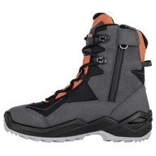 Lowa Winterstiefel Lino GTX (Textil/Synthetik, wasserdicht) graphitgrau/orange Kinder