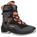 Lowa Winterstiefel Lino GTX (Textil/Synthetik, wasserdicht) graphitgrau/orange Kinder