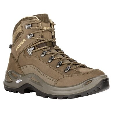 Lowa Wanderschuhe Renegade LL Mid (All-Terrain, Nubukleder) braun Damen