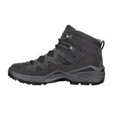 Lowa Wanderschuhe Sirkos Evo Mid GTX (Veloursleder/Textil, wasserdicht) graphitgrau/altrosa Damen