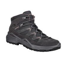 Lowa Wanderschuhe Sirkos Evo Mid GTX (Veloursleder/Textil, wasserdicht) graphitgrau/altrosa Damen