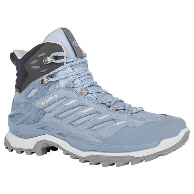 Lowa Wanderschuhe Innovo Mid GTX (All-Terrain, Veloursleder, wasserdicht) eisblau/hellblau Damen