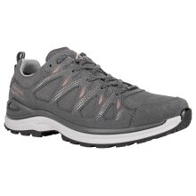 Lowa Wanderschuhe Innox Evo II GTX (All-Terrain, Textil/Mikrofaser, wassderdicht) asphaltgrau/lachs Damen