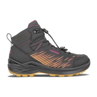 Lowa Wanderschuhe Zirrox GTX MID Junior (Multifunktion, wasserdicht) graphitgrau/beere Kinder