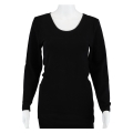 Medima Unterwäsche Langarmshirt (Angora und Wolle) schwarz Damen (Gr. S-L)