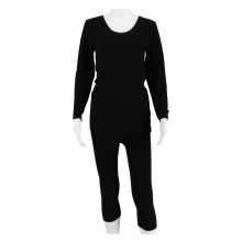 Medima Unterwäsche Langarmshirt (Angora und Wolle) schwarz Damen (Gr. S-L)