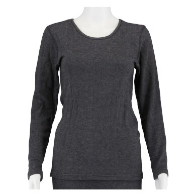 Medima Unterwäsche Langarmshirt (Baumwolle/Angora) asphaltgrau Damen (Gr. S-L)