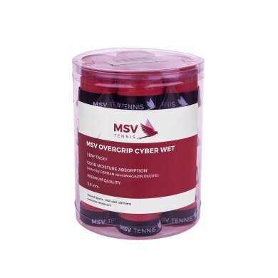 MSV Overgrip Cyber Wet 0.6mm rot 24er Dose