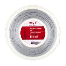 MSV Tennissaite Focus Hex Soft (Haltbarkeit+Touch) weiss 200m Rolle