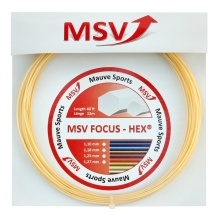 MSV Tennissaite Focus Hex (Haltbarkeit+Spin) natur 12m Set