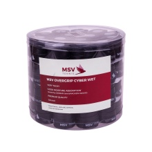 MSV Overgrip Cyber Wet 0.6mm (Schweissabsorption/Haltbarkeit) schwarz 60er Box