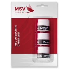 MSV Overgrip Cyber Wet 0.6mm (Schweissabsorption/Haltbarkeit) weiss 3er