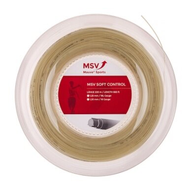 MSV Tennissaite Soft Control (Allround+Touch) natur 200m Rolle