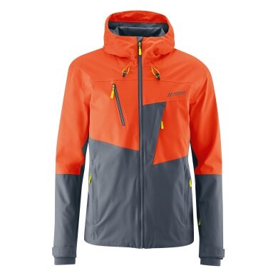 Maier Sports Wanderjacke Narvik (atmungsaktiv, wind- und wasserdicht) orange/ombreblau Herren