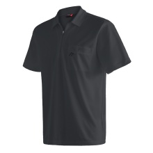 Maier Sports Wander-/Freizeit Polo Arwin 2.0 (atmungsaktiv, schnell trocknend) schwarz Herren