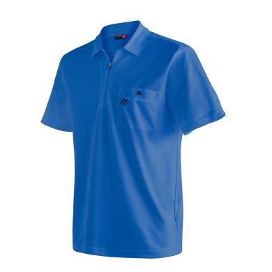 Maier Sports Wander-/Freizeit Polo Arwin 2.0 (atmungsaktiv, schnell trocknend) blau Herren