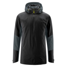 Maier Sports Ganzjahres-Wanderjacke Ribut 3in1 (PrimaLoft®-Isolation, wind- und wasserdicht) schwarz/grau Herren