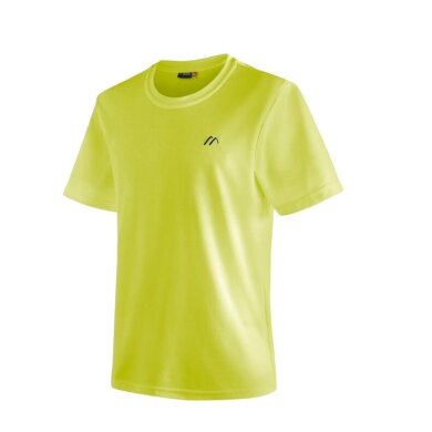 Maier Sports Funktions-Tshirt Walter (Polyester, Feuchtigkeitstransport) limegelb Herren