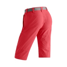 Maier Sports Wanderhose Kluane (4-Wege-Stretch, wasserabweisend) kurz rot Damen