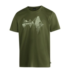 Maier Sports Wander-/Freizeit Tshirt Tilia Pique (Polyester, schnelltrocknend) dunkelgrün Herren