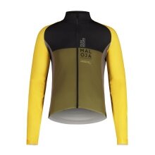 Maloja Fahrradjacke CagnoM Cycle Jacket (schnelltrocknend, elastisches Thermopile-Material) gelb/grün Herren