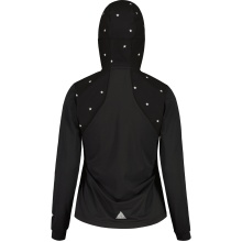 Maloja Hybridjacke SennesM. Printed (hohe Atmungsaktivität, 3-Lagen Softshell) schwarz Damen