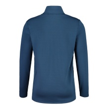 Maloja Langarmshirt CesarM Mountain Fleece (Halfzip, 4-Wege Stretch, schnelltrocknend) dunkelblau Herren