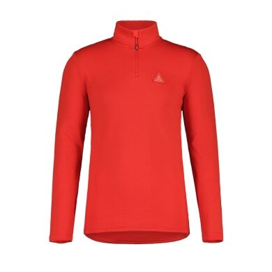 Maloja Langarmshirt CesarM Mountain Fleece (Halfzip, 4-Wege Stretch, schnelltrocknend) rot Herren