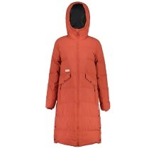 Maloja Wintermantel AnkogelM Urban Puffer Coat (ReDown-Füllung, winddicht, sehr warm) orange/rose Damen