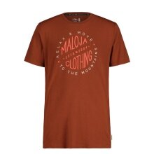 Maloja Freizeit-Tshirt SerdesM (Baumwolle/Modal) braun/rot Herren