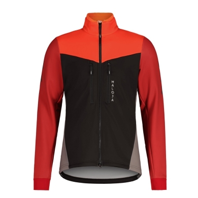 Maloja Windjacke SanzenoM Cycle Thermal Windblock (warm, winddicht) schwarz/rot Herren